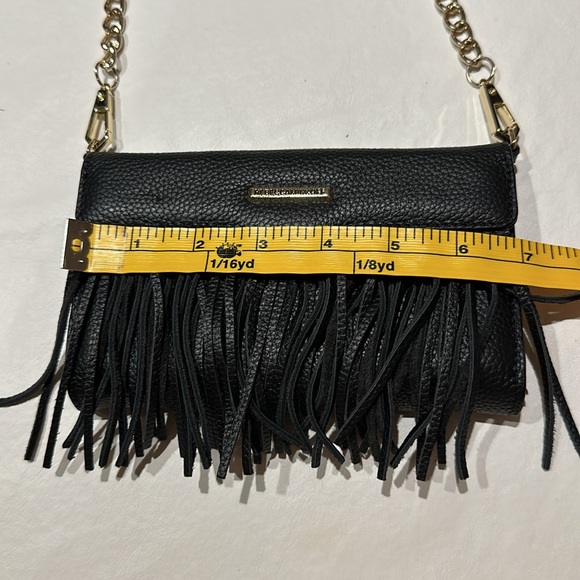 Rebecca Minkoff Finn Leather Mini Cross Body Bag, Black - Picture 8 of 10